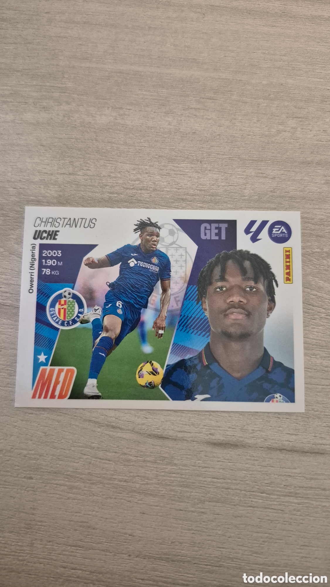Figurine di Calcio: N&deg;13 Getafe Uche Liga Este 25/26
