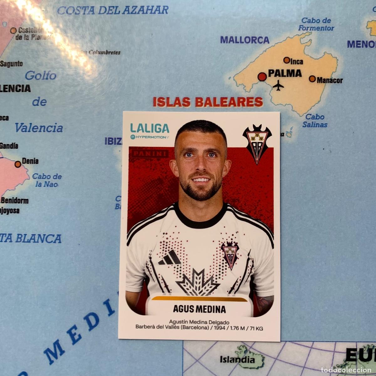 Cromos de f&uacute;tbol: Agus Medina numero 12 del Albacete liga Hypermotion 25-26 2025-2026