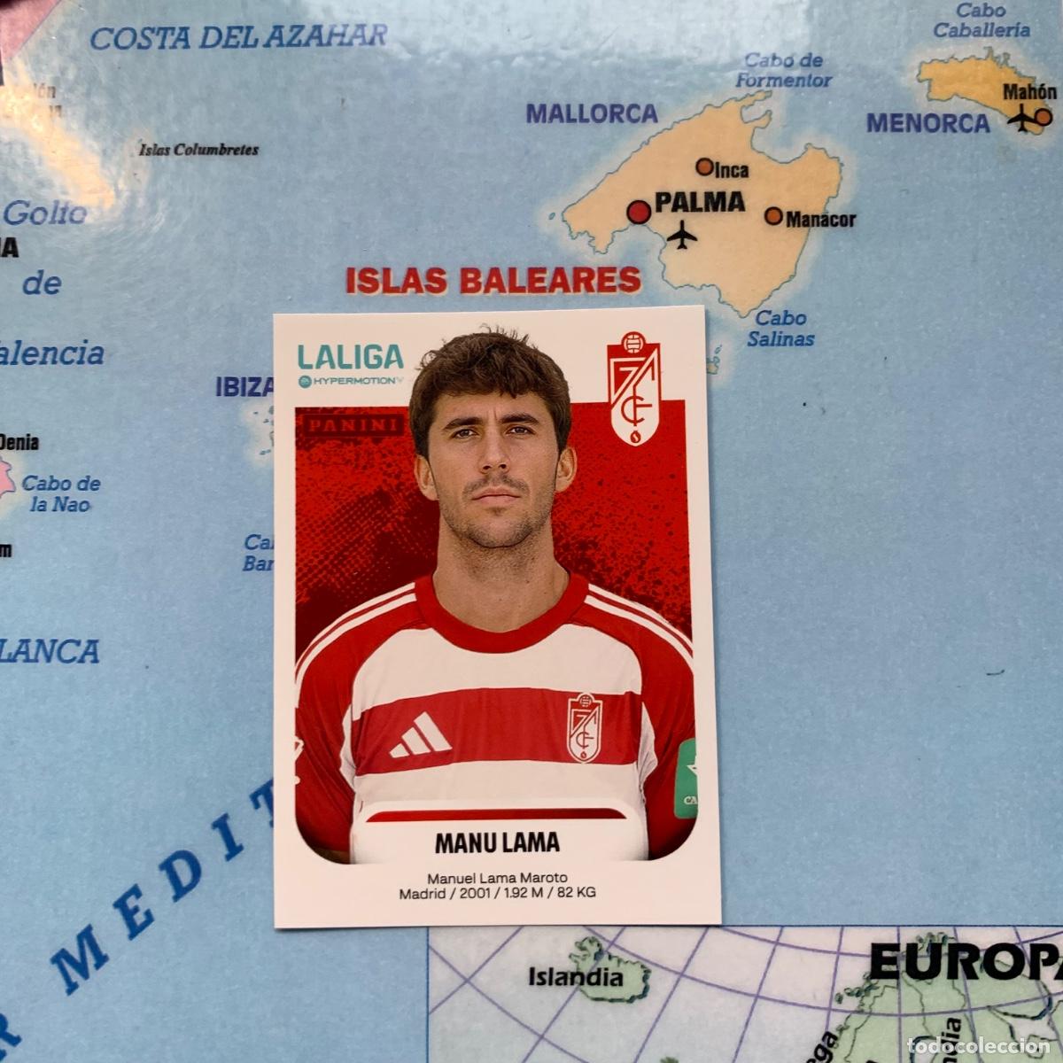 Cromos de f&uacute;tbol: Manu Lama n&uacute;mero 217 del Granada cromo de la liga Hypermotion 25-26 2025-2026