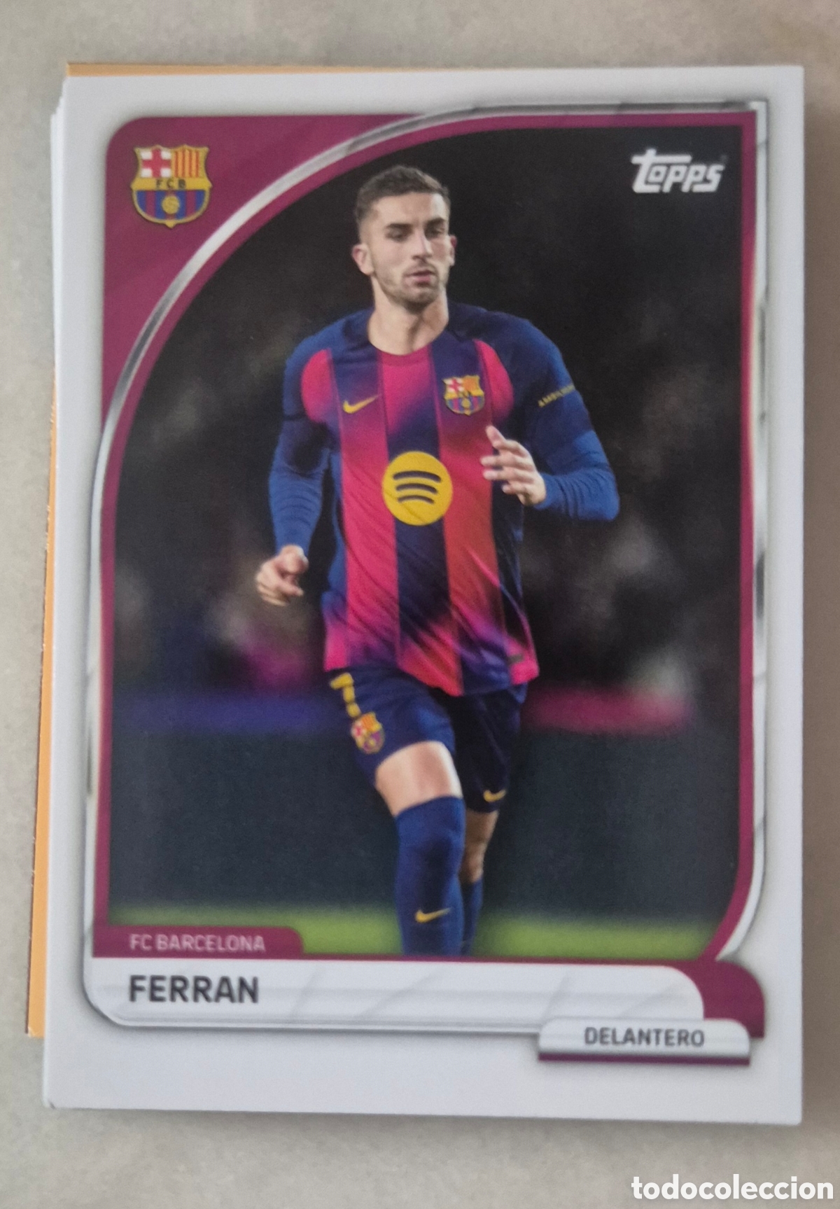 Figurine di Calcio: Ferran torres barcelona topps collector tin 25 26