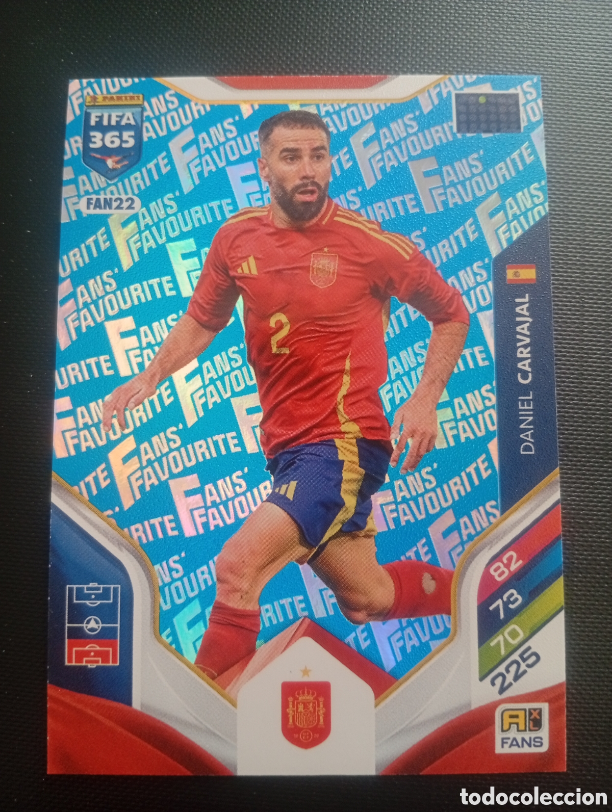 Cromos de F&uacute;tbol: FAN22 paralela blue CARVAJAL SPAIN ESPA&Ntilde;A REAL MADRID ADRENALYN FIFA 365 2025 2026 25 26 CARD TOPPS