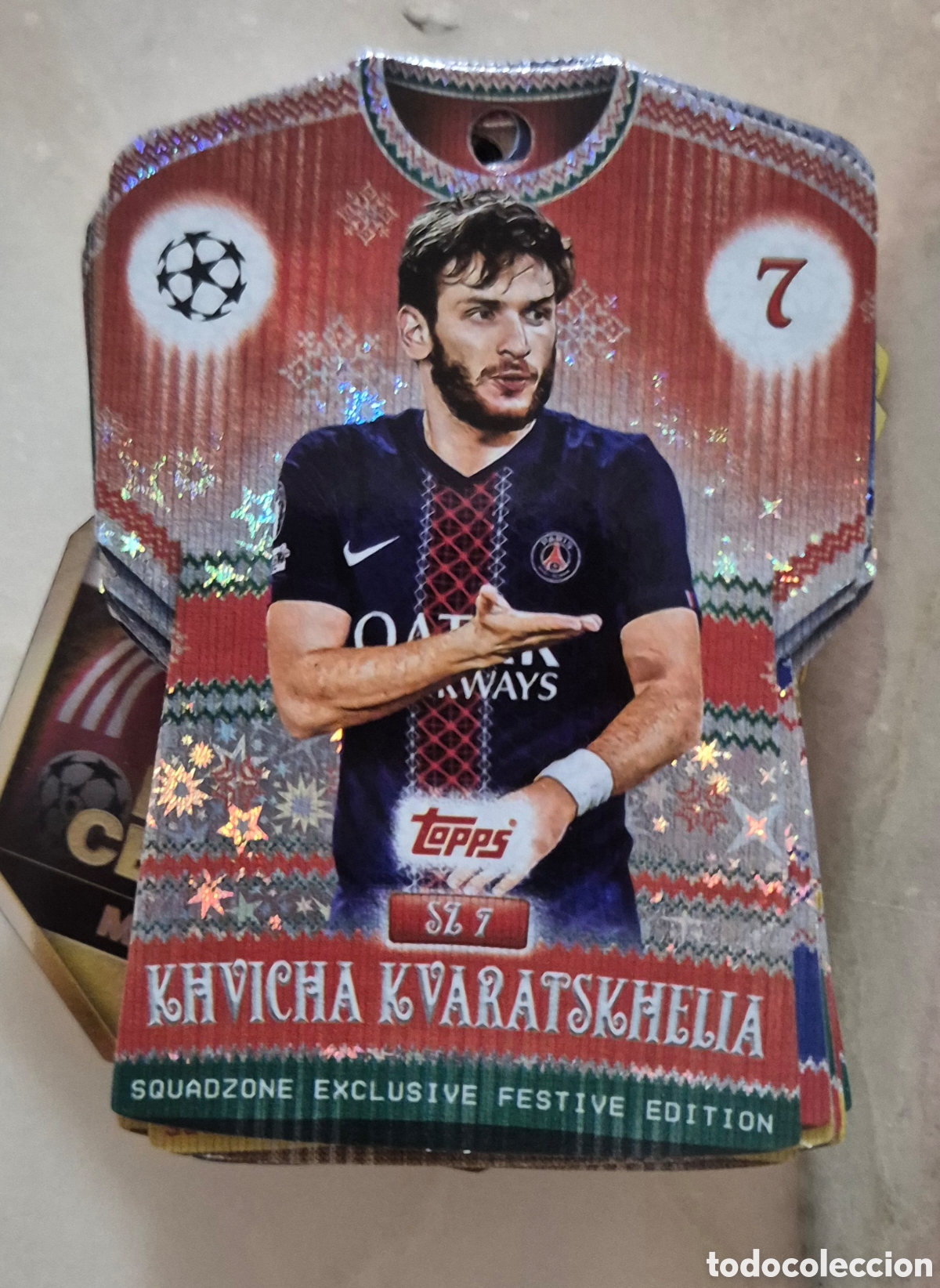 Cromos de f&uacute;tbol: SZ7 kvaratskhelia psg squadzone topps match attax 2026