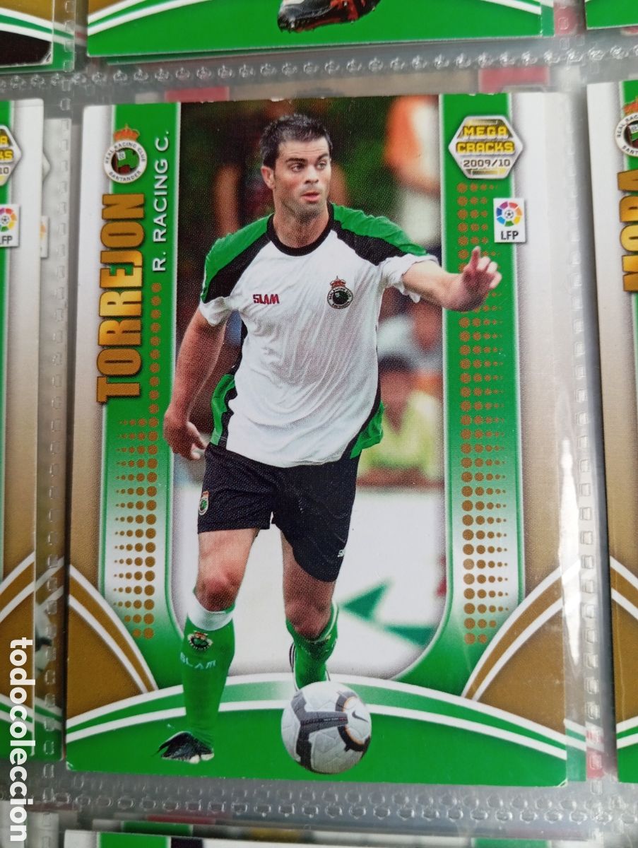 Fu&szlig;ball-Sticker: TORREJON R. RACING SANTANDER Cromo ficha de futbol Megacracks 2009-2010 MGK 09-10 PANINI