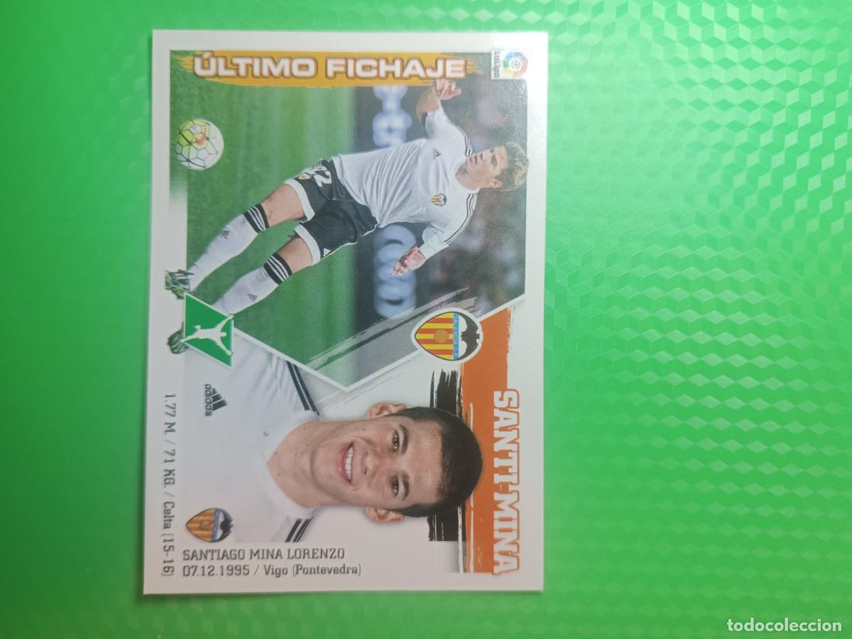 Cromos de Futebol: &Uacute;LTIMO FICHAJE 12 SANTI MINA VALENCIA CROMO LIGA FUTBOL PANINI EDICIONES ESTE 2015-2016 15-16