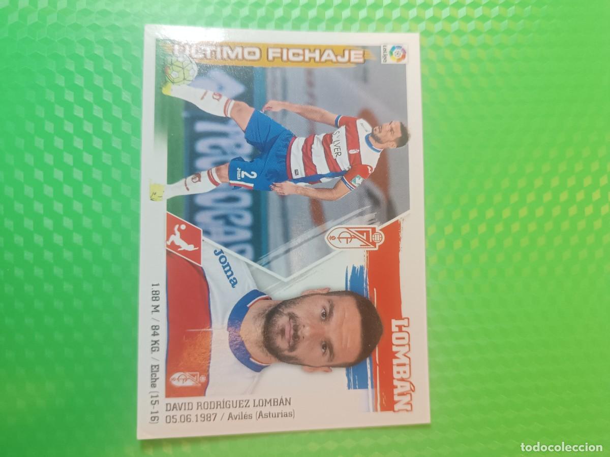 Figurine di Calcio: Cromo n&ordm; 44 LOMB&Aacute;N Granada &Uacute;LTIMO FICHAJE Ediciones ESTE 2015-2016 de Panini
