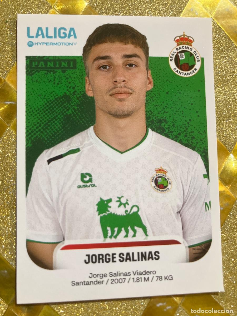 Cartes &agrave; collectionner de Football: CROMO DE FUTBOL NUMERO 334 A JORGE SALINAS RACING DE SANTANDER LIGA HYPERMOTION 2025 2026 PANINI !