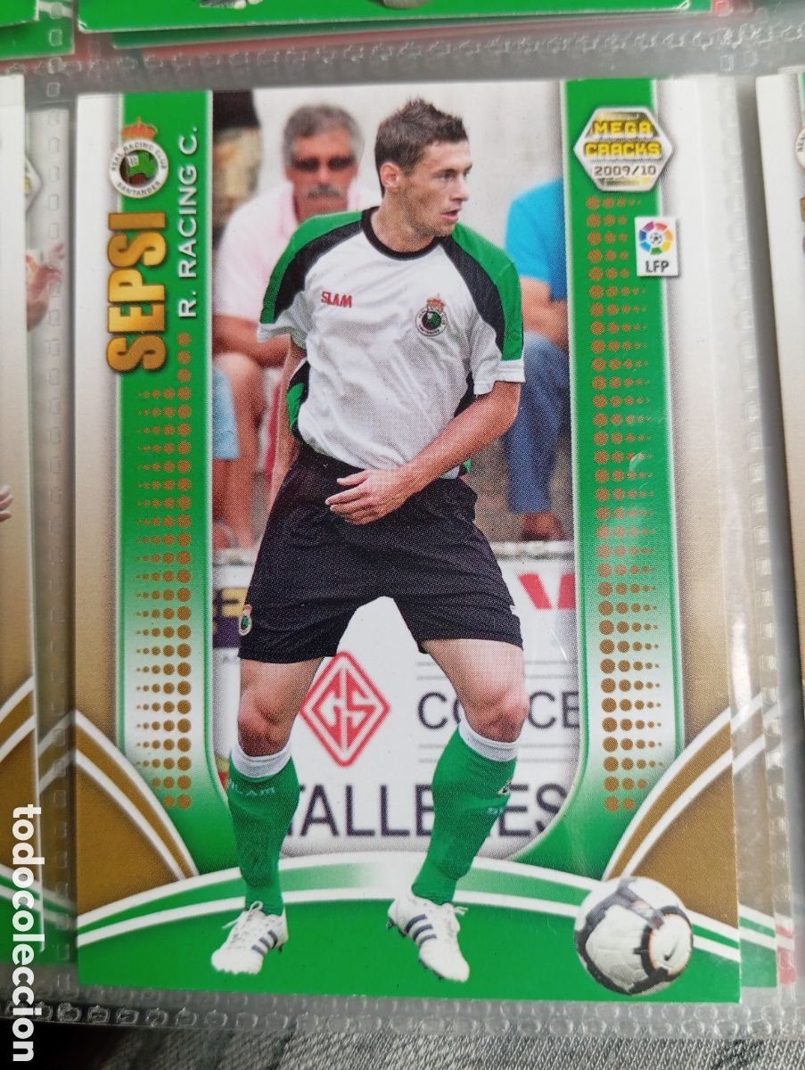 Football Stickers: SEPSI R. RACING SANTANDER Cromo ficha de futbol Megacracks 2009-2010 MGK 09-10 PANINI