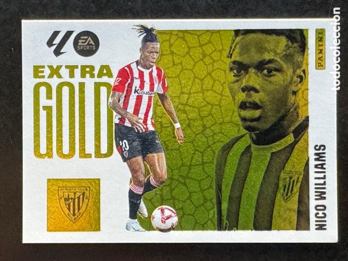 Figurine di Calcio: Nico Williams Extra Gold Athletic Liga Este 2025/26