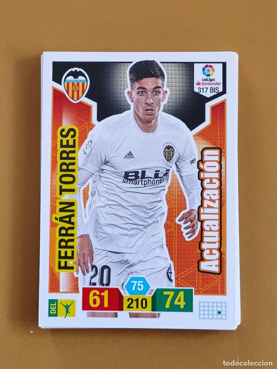 Cromos de f&uacute;tbol: ferran torres, adrenalyn 2018 19 actualizacion