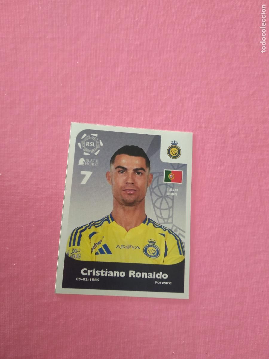 Cromos de F&uacute;tbol: 193 CRISTIANO RONALDO AL NASSR CROMO FUTBOL ROSHN SAUDI LEAGUE 24-25 RSL 2024-2025 BLACK HORSE