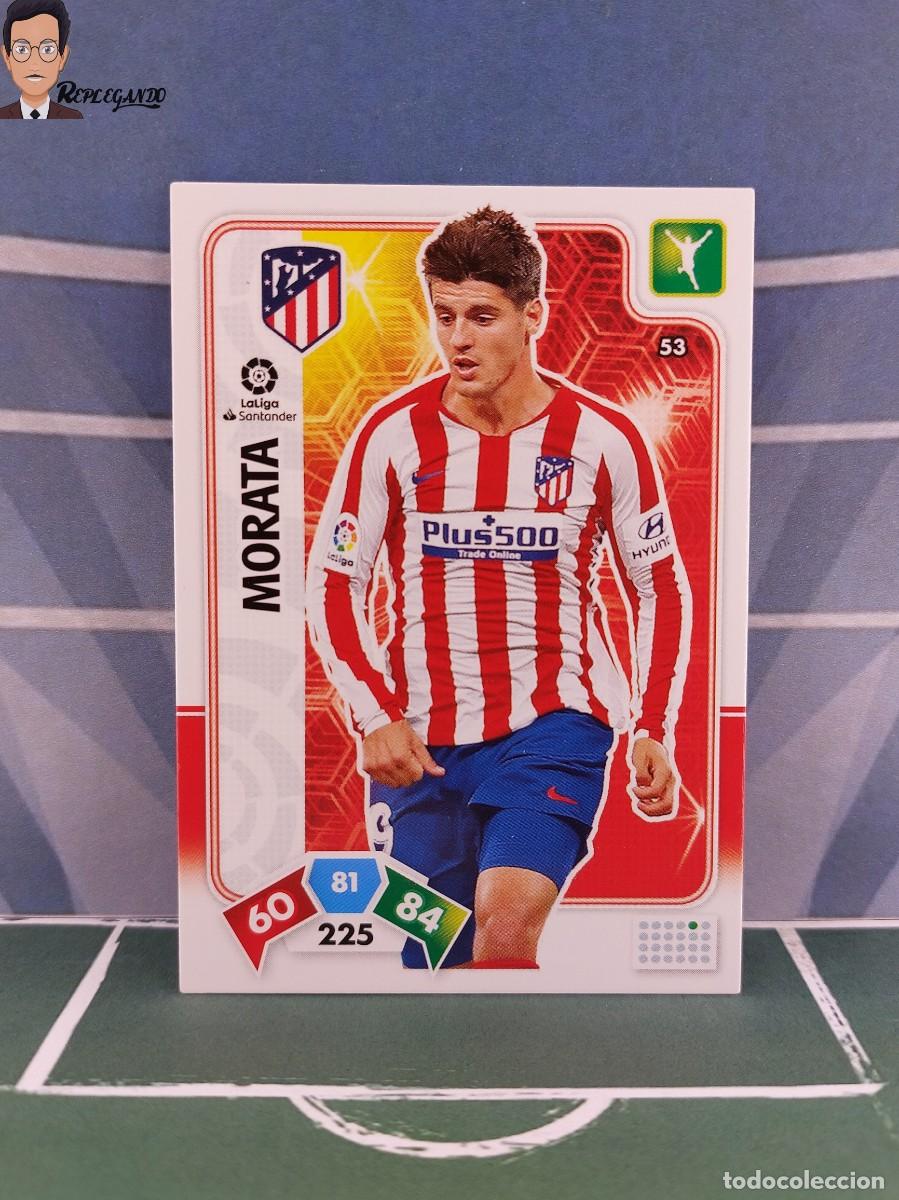 Fu&szlig;ball-Sticker: MORATA N&deg; 53 (ATL&Eacute;TICO MADRID) ADRENALYN XL 2019 2020 PANINI 19 20 CARD CROMO FICHA LIGA LFP