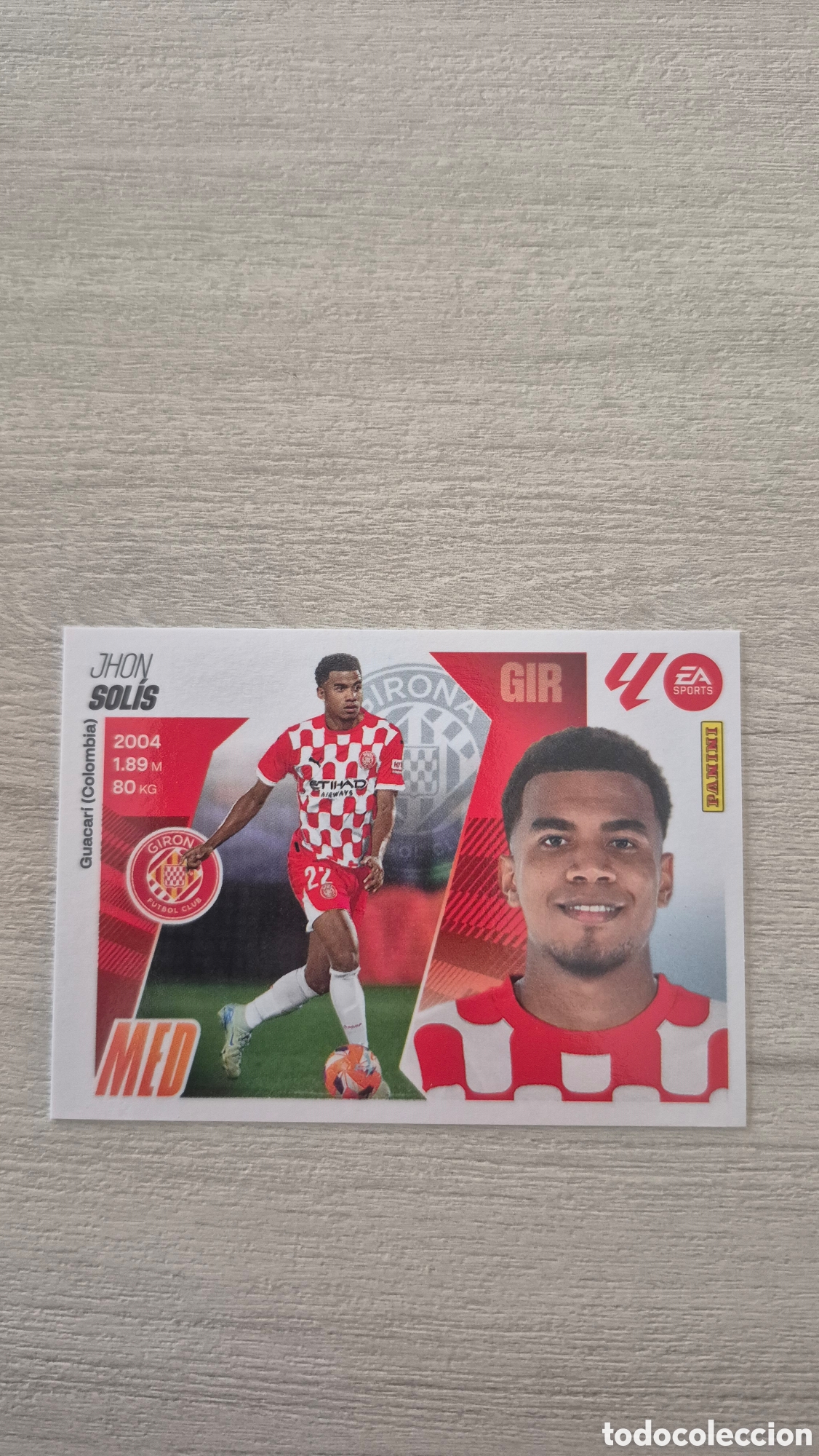 Figurine di Calcio: N&deg;11 Girona Solis Liga Este 25/26