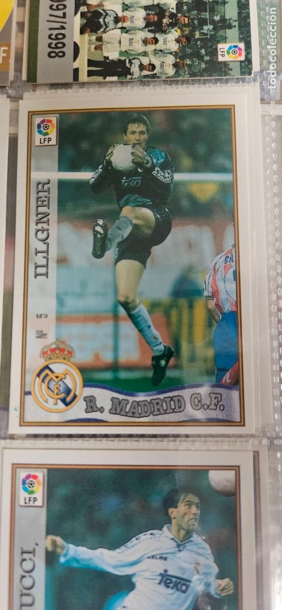 Football Stickers: illgner 5 real madrid mundicromo 1997 1998 97 98 card