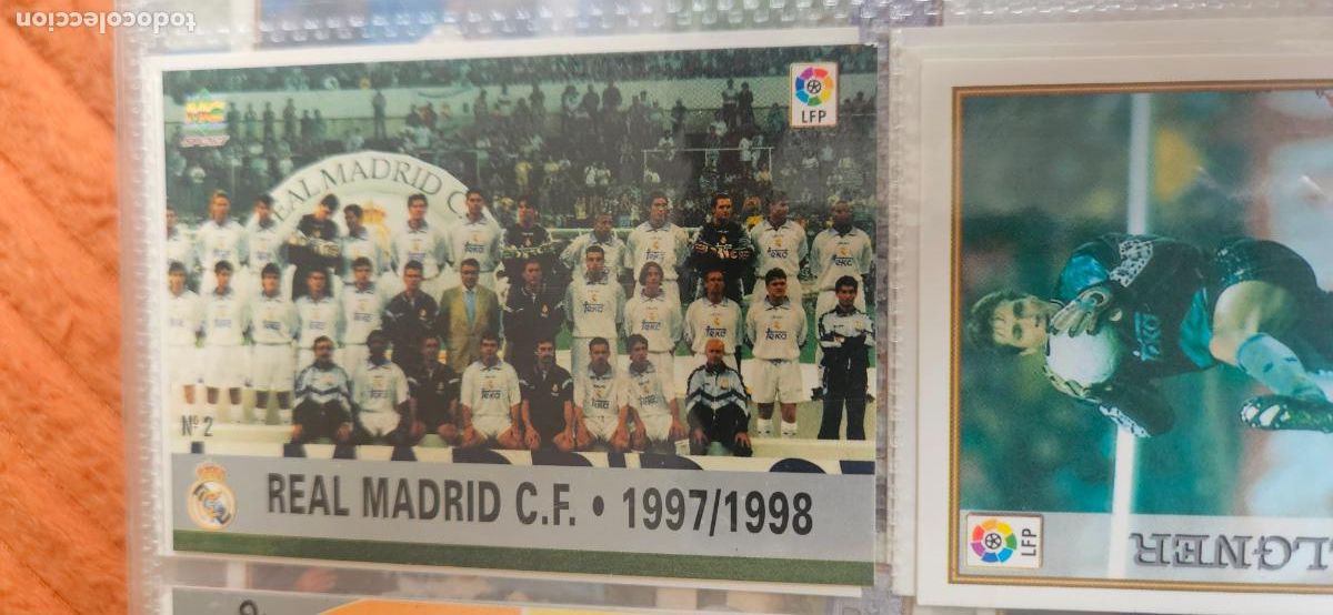 Cromos de F&uacute;tbol: alineacion 2 real madrid mundicromo 1997 1998 97 98 card