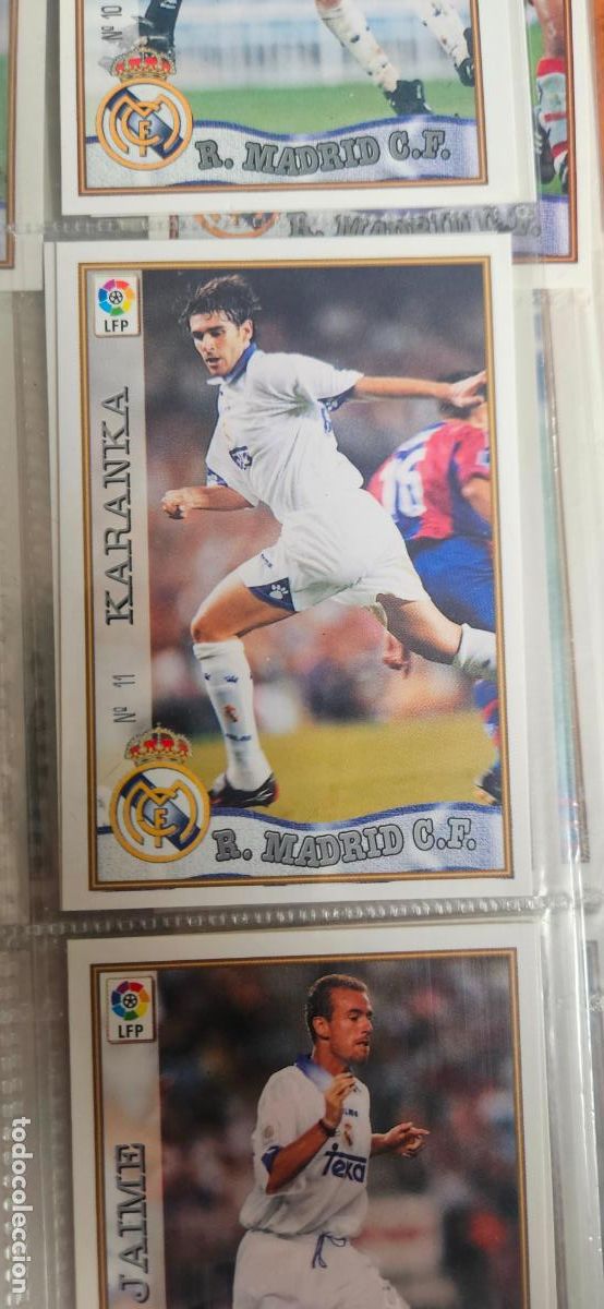 Cromos de F&uacute;tbol: karanka real madrid mundicromo 1997 1998 97 98 card