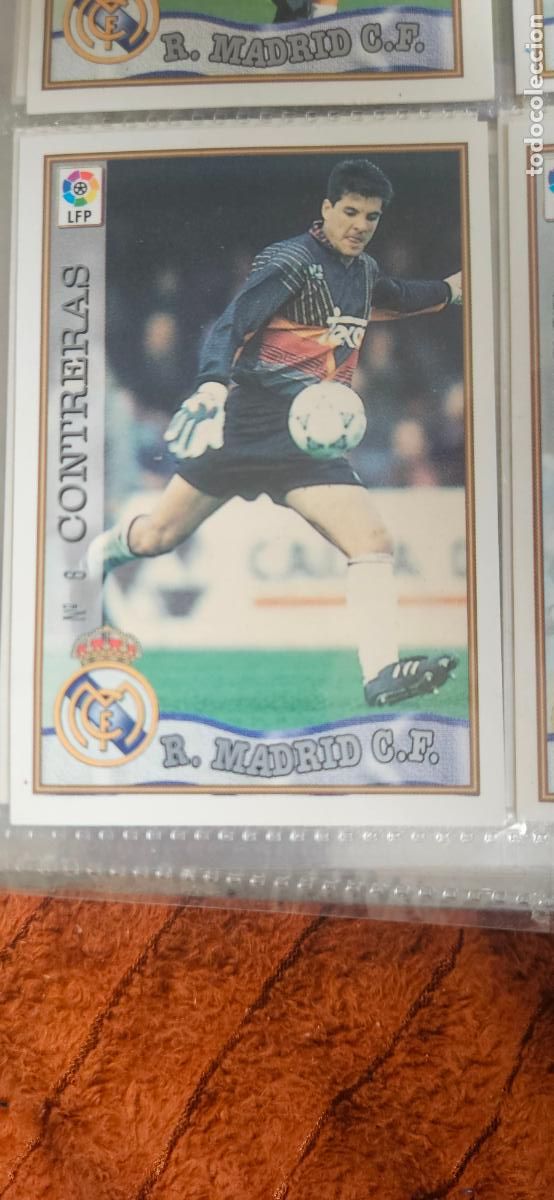 Cromos de f&uacute;tbol: contreras 6 real madrid mundicromo 1997 1998 97 98 card