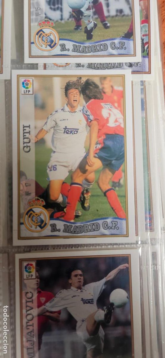 Cartes &agrave; collectionner de Football: guti 17 real madrid mundicromo 1997 1998 97 98 card