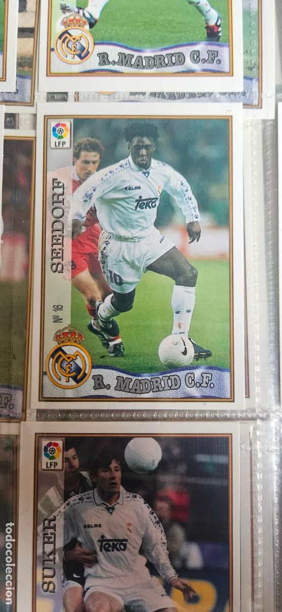 Cromos de F&uacute;tbol: seedorf 16 real madrid mundicromo 1997 1998 97 98 card