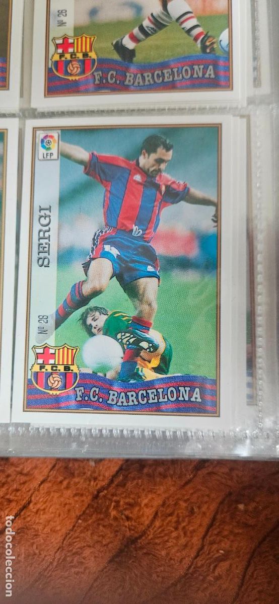 Cromos de F&uacute;tbol: sergi 28 barcelona mundicromo 1997 1998 97 98 card