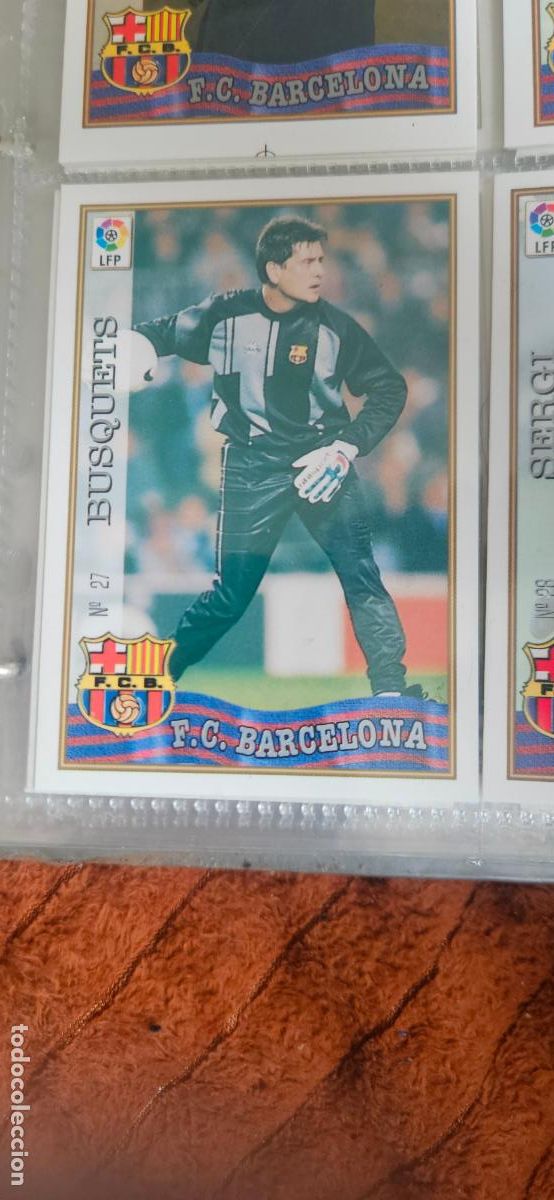 Cromos de F&uacute;tbol: busquets 27 barcelona mundicromo 1997 1998 97 98 card