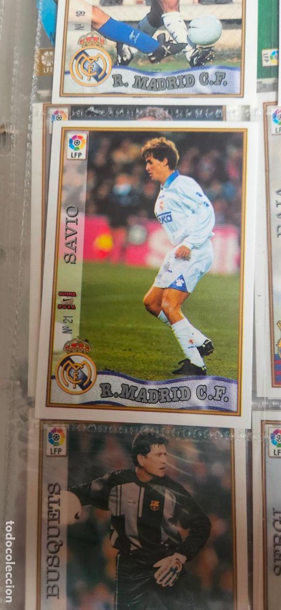 Football Stickers: savio 21 fichaje real madrid mundicromo 1997 1998 97 98 card