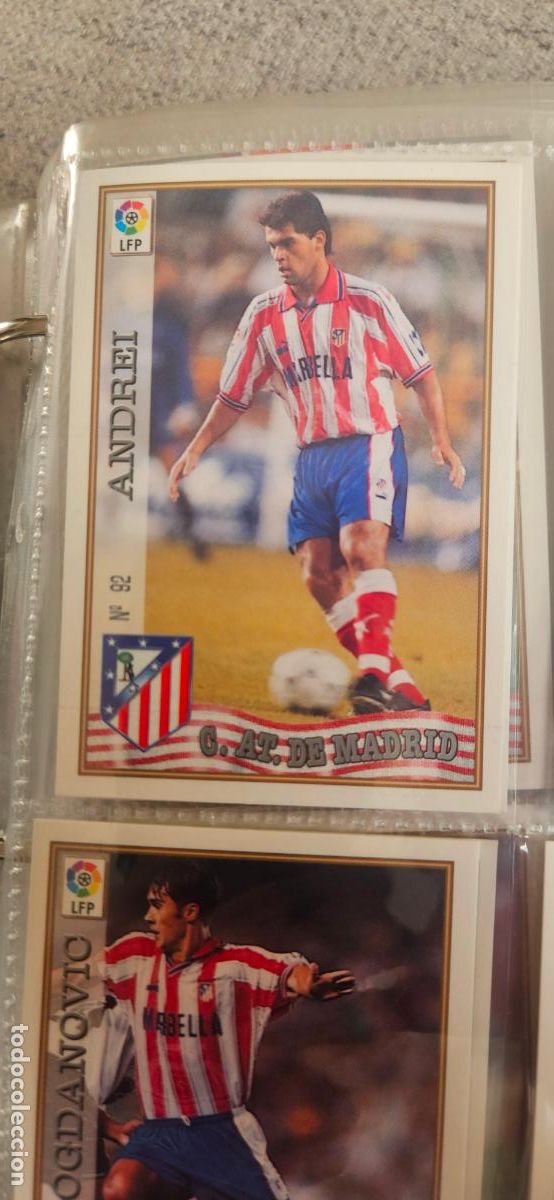 Football Stickers: andrei 92 atletico de madrid mundicromo 1997 1998 97 98 card