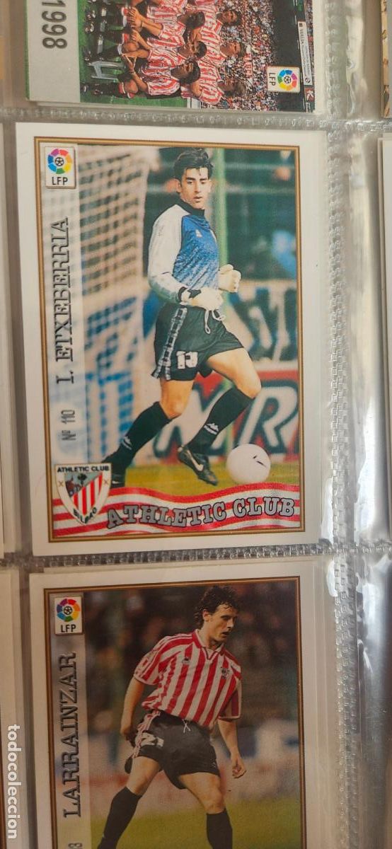 Cromos de F&uacute;tbol: 110 etxbarria athletic de bilbao mundicromo 1997 1998 97 98 card