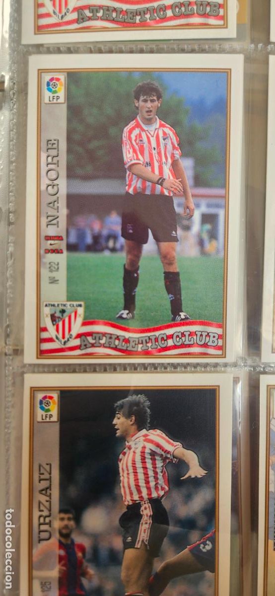 Cromos de f&uacute;tbol: nagore 123 athletic de bilbao mundicromo 1997 1998 97 98 card