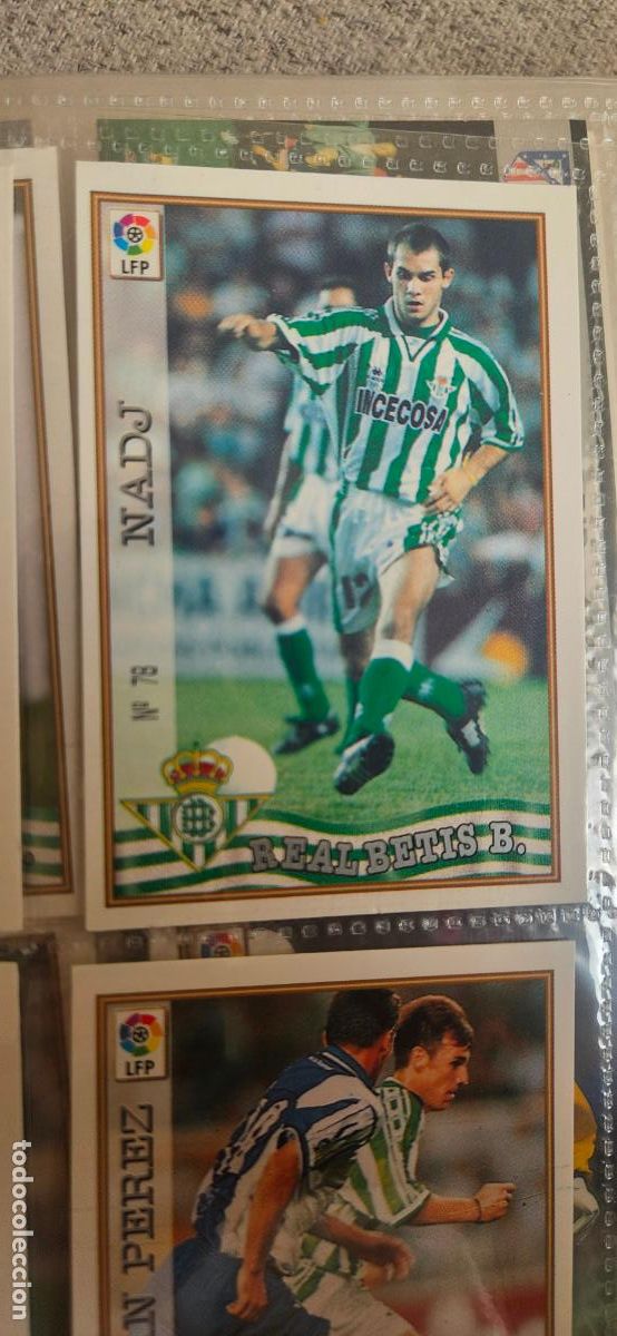 Cartes &agrave; collectionner de Football: 78 nadj betis mundicromo 1997 1998 97 98 card