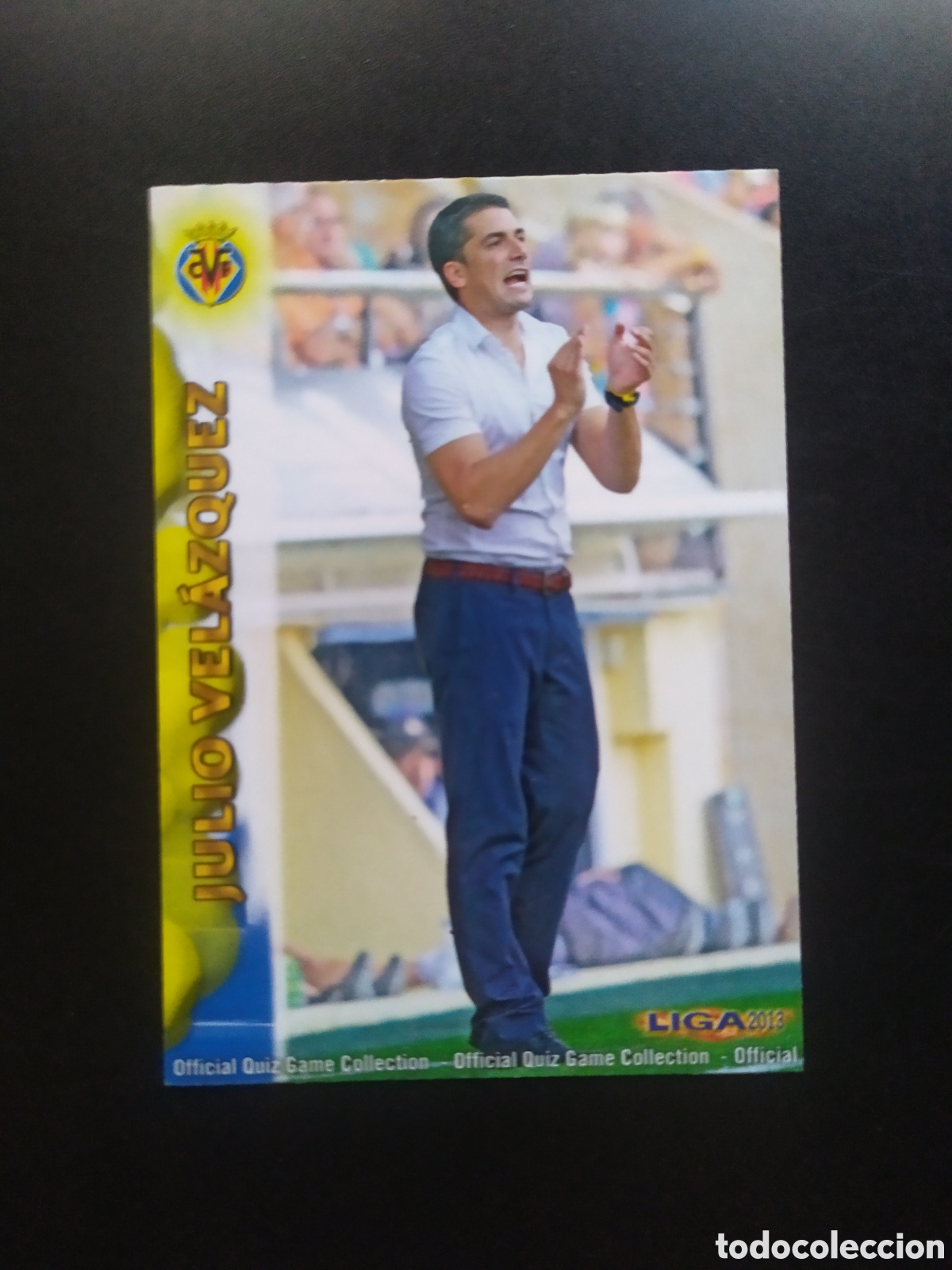 Cromos de F&uacute;tbol: Mundicromo fichas Liga 2012 2013 12 13 Julio Vel&aacute;zquez n&deg; 714 Villarreal