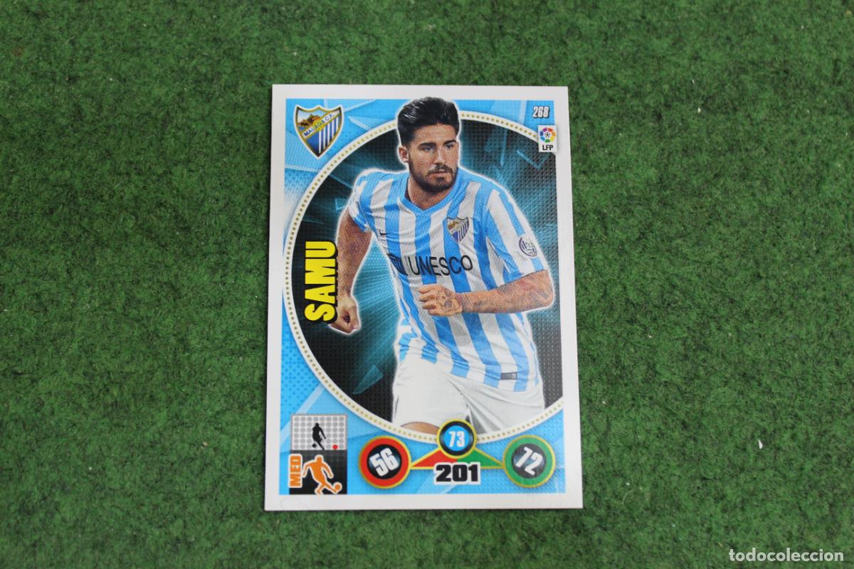 Fu&szlig;ball-Sticker: 268 SAMU M&Aacute;LAGA CF ADRENALYN XL 2014 2015 14 15 LALIGA SANTANDER