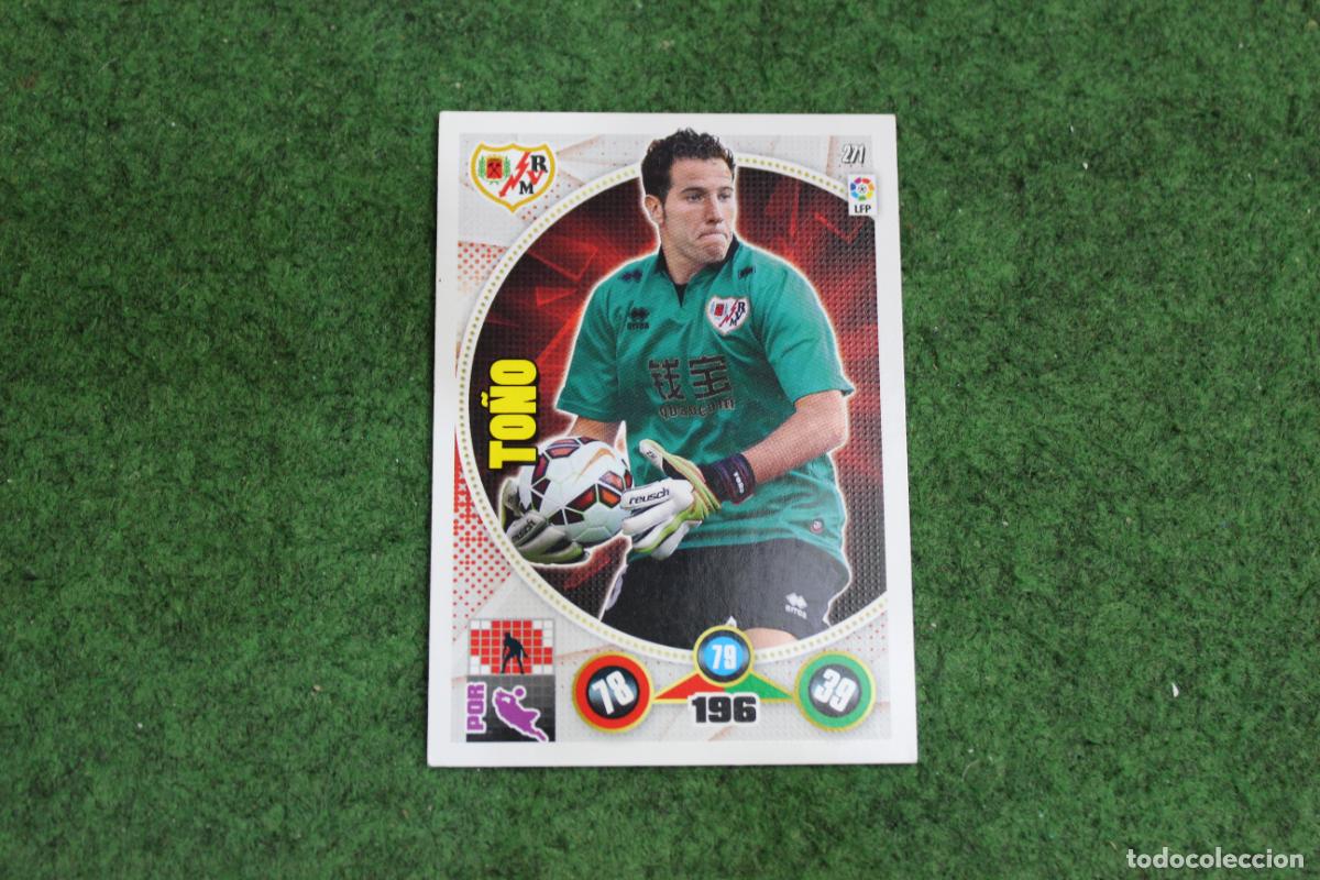 Cromos de Futebol: 271 TO&Ntilde;O RAYO VALLECANO ADRENALYN XL 2014 2015 14 15 LALIGA SANTANDER