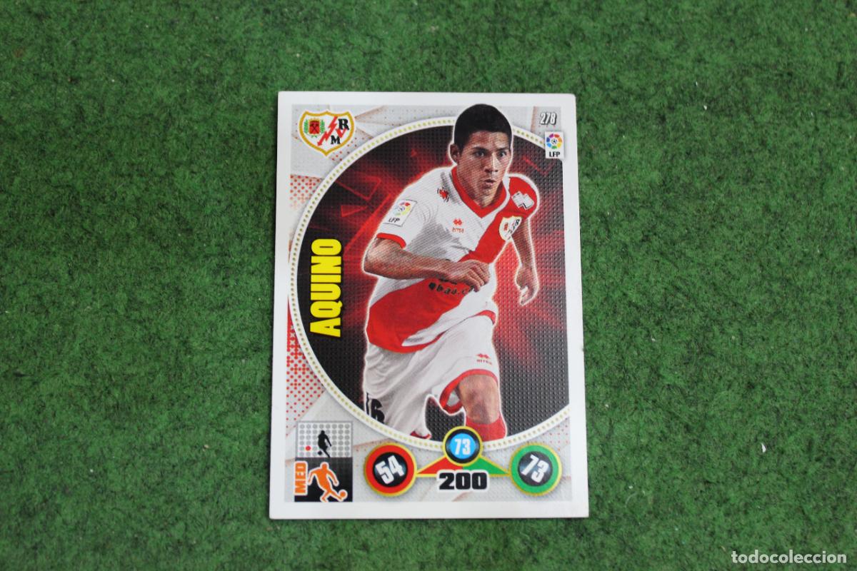 Fu&szlig;ball-Sticker: 278 AQUINO RAYO VALLECANO ADRENALYN XL 2014 2015 14 15 LALIGA SANTANDER