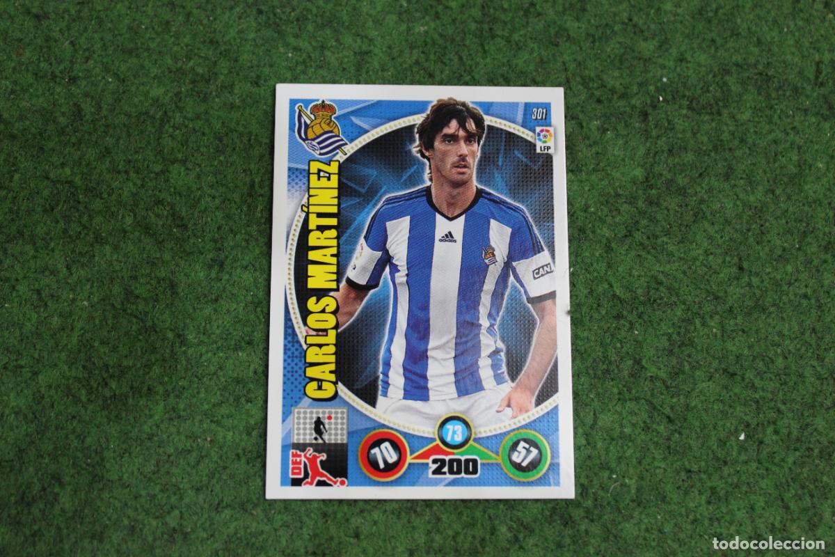 Figurine di Calcio: 301 CARLOS MART&Iacute;NEZ REAL SOCIEDAD ADRENALYN XL 2014 2015 14 15 LALIGA SANTANDER
