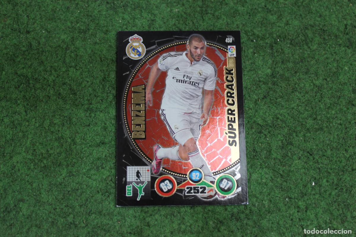 Cromos de F&uacute;tbol: 459 BENZEM&Aacute; S&Uacute;PER CRACK ADRENALYN XL 2014 2015 14 15 LALIGA SANTANDER