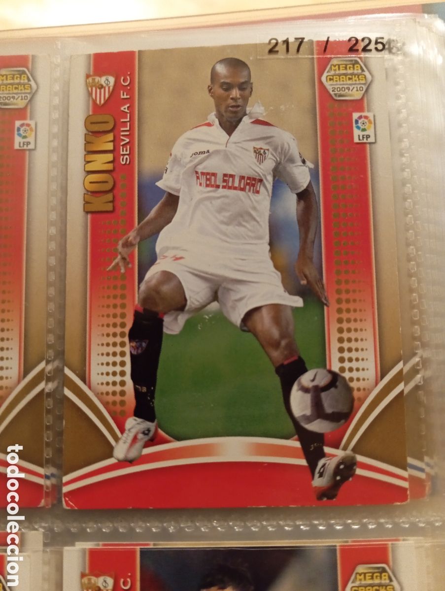 Football Stickers: KONKO SEVILLA FC Cromo ficha de futbol Megacracks 2009-2010 MGK 09-10. Liga Espa&ntilde;ola 09-10