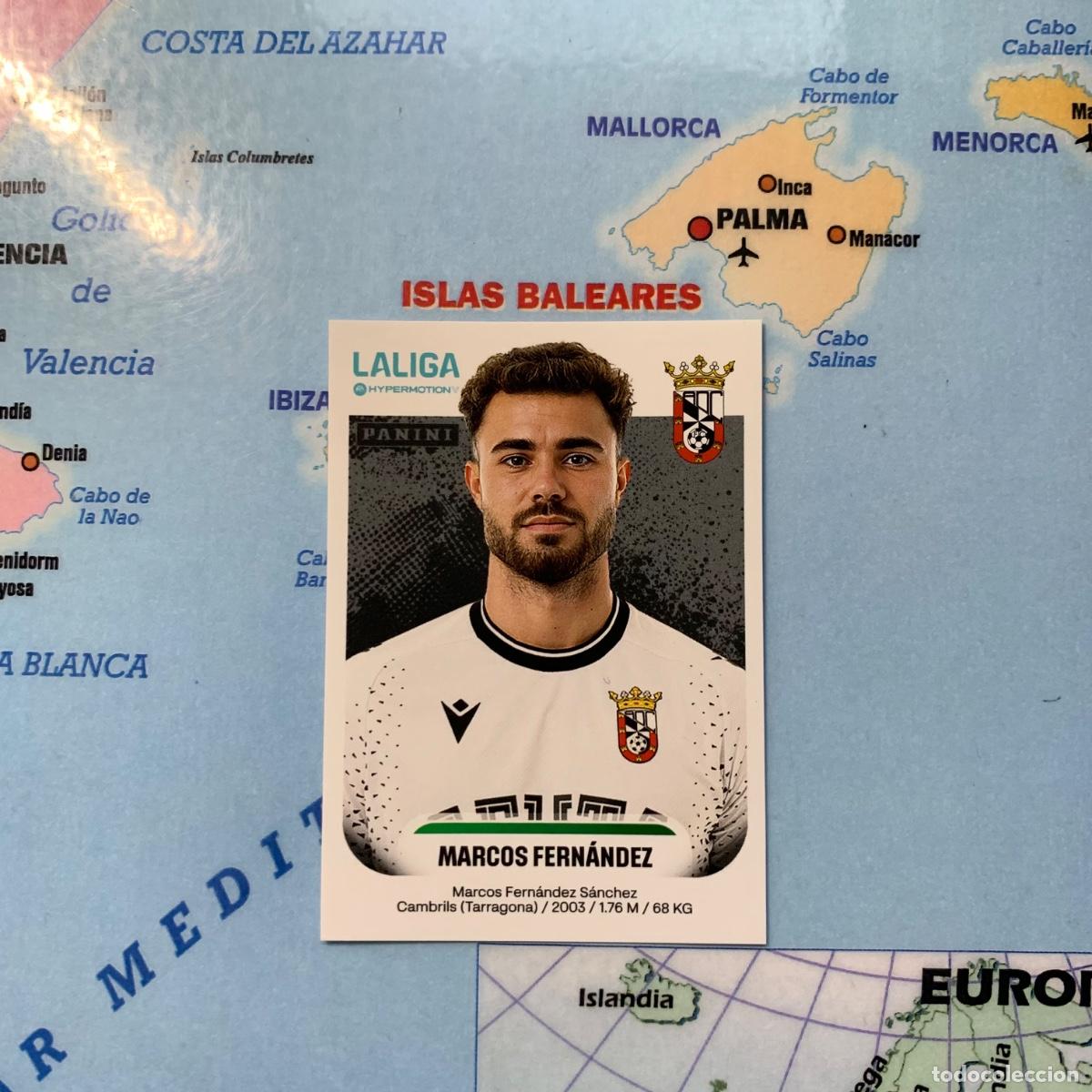 Cromos de f&uacute;tbol: Marcos Fern&aacute;ndez n&uacute;mero 134A del Ceuta cromo liga Hypermotion 25-26 2025-2026