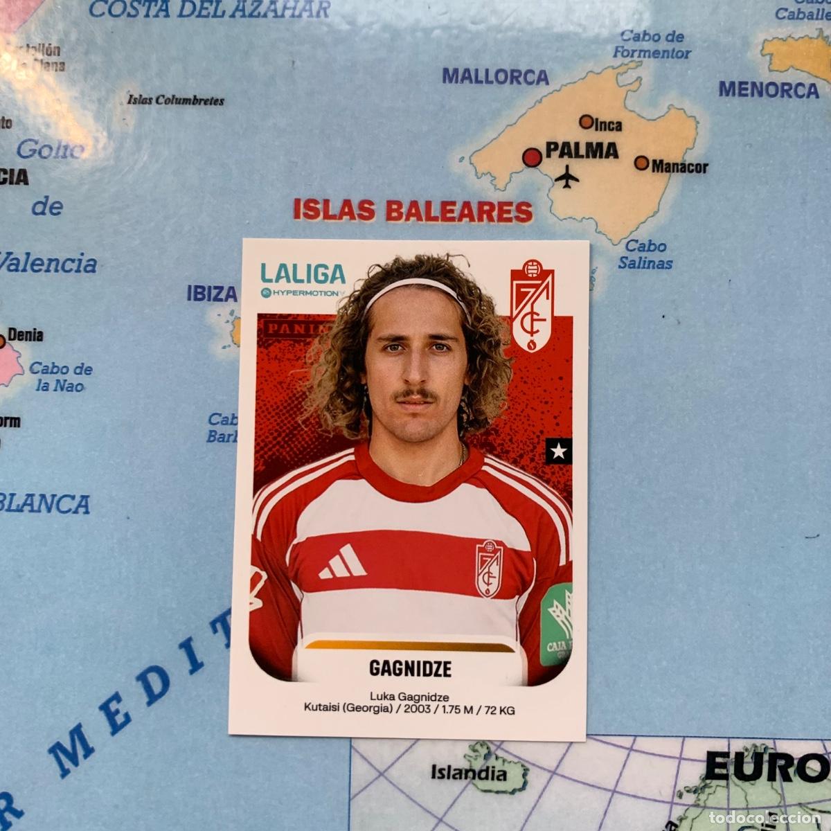 Cromos de f&uacute;tbol: Gagnidze n&uacute;mero 223B del Granada cromo de la liga Hypermotion 25-26 2025-2026