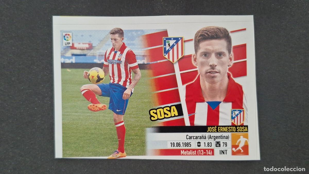 Cartes &agrave; collectionner de Football: L2 SOSA ATLETICO DE MADRID MERCADO AMPLIACION INVIERNO LIGA ESTE 2013 2014 13 14 NUNCA PEGADO