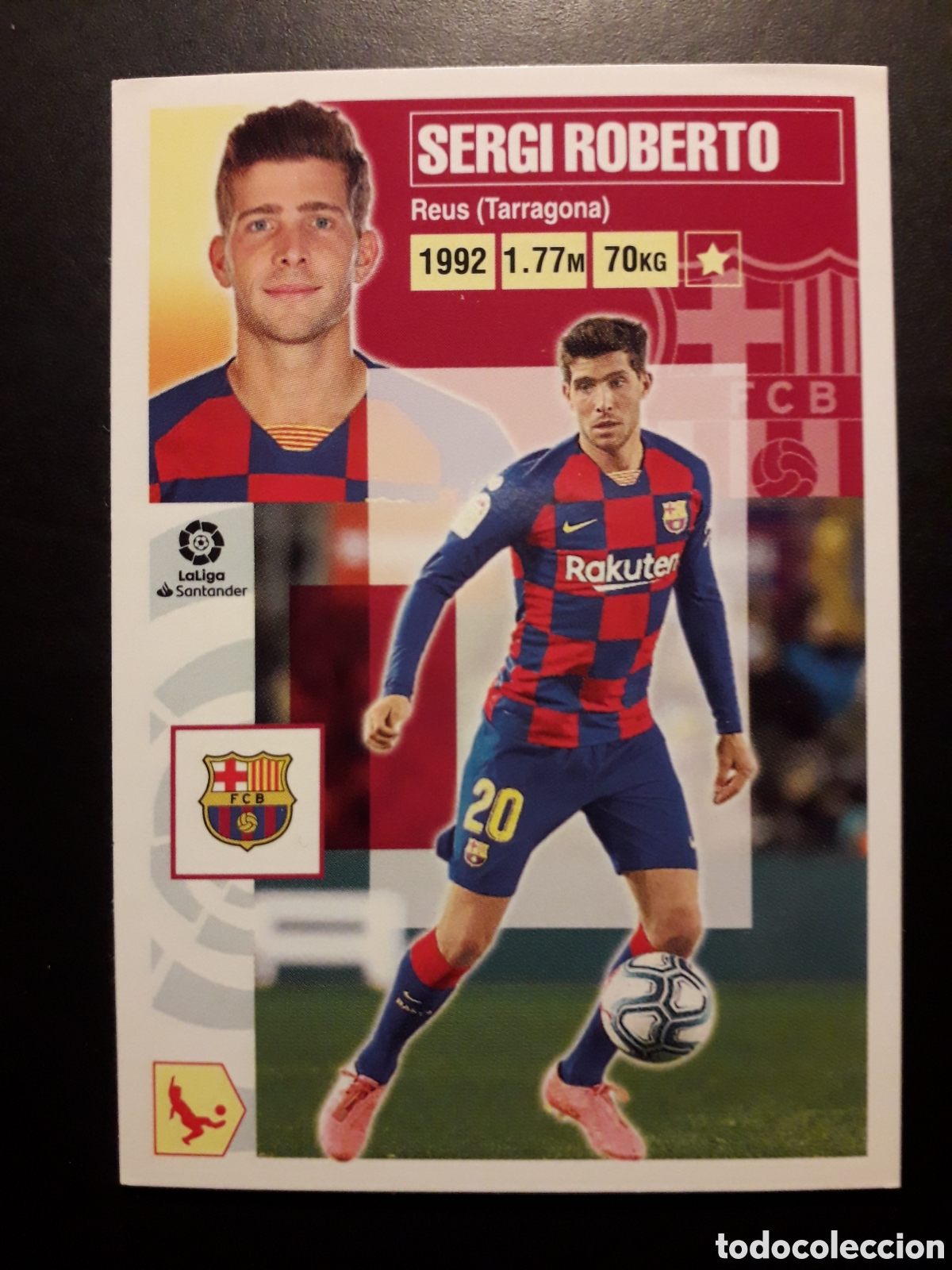 Cromos de f&uacute;tbol: SERGI ROBERTO FC BARCELONA N&deg; 4 ED ESTE 2020 2021 20 21 SIN PEGAR PEDIDO M&Iacute;NIMO 3&euro;