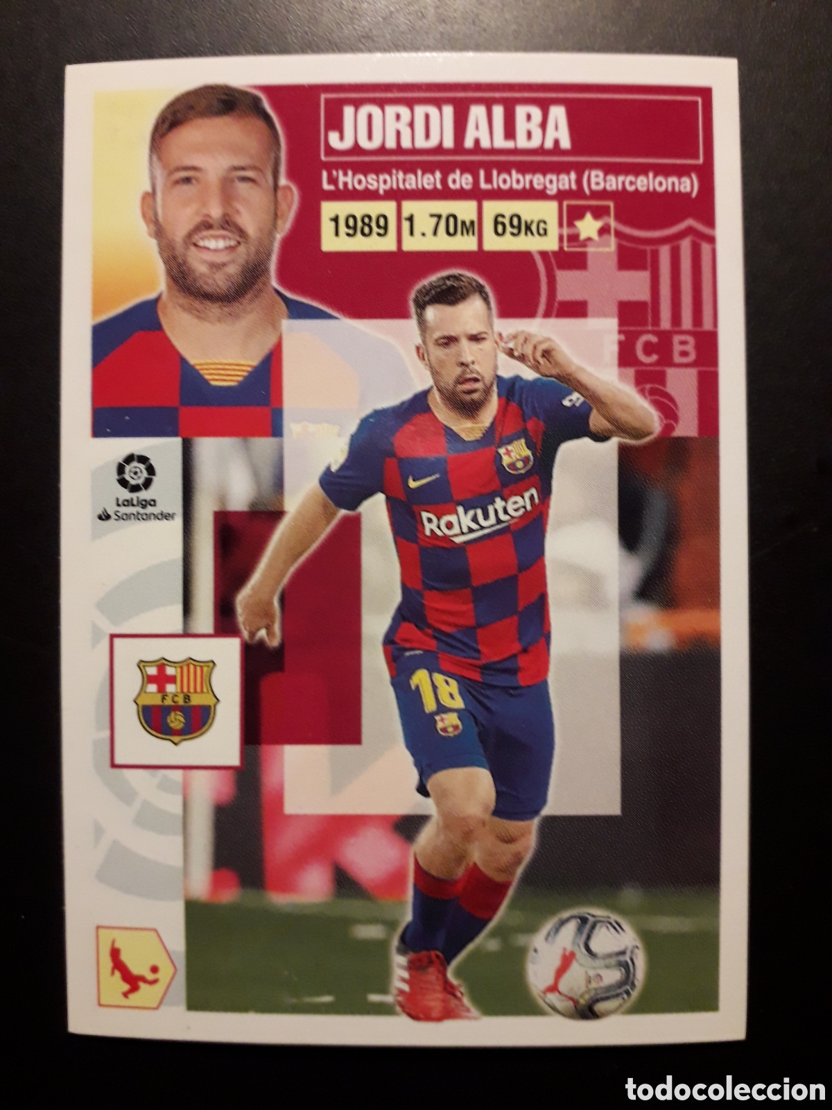 Cromos de f&uacute;tbol: JORDI ALBA FC BARCELONA N&deg; 10 ED ESTE 2020 2021 20 21 SIN PEGAR PEDIDO M&Iacute;NIMO 3&euro;