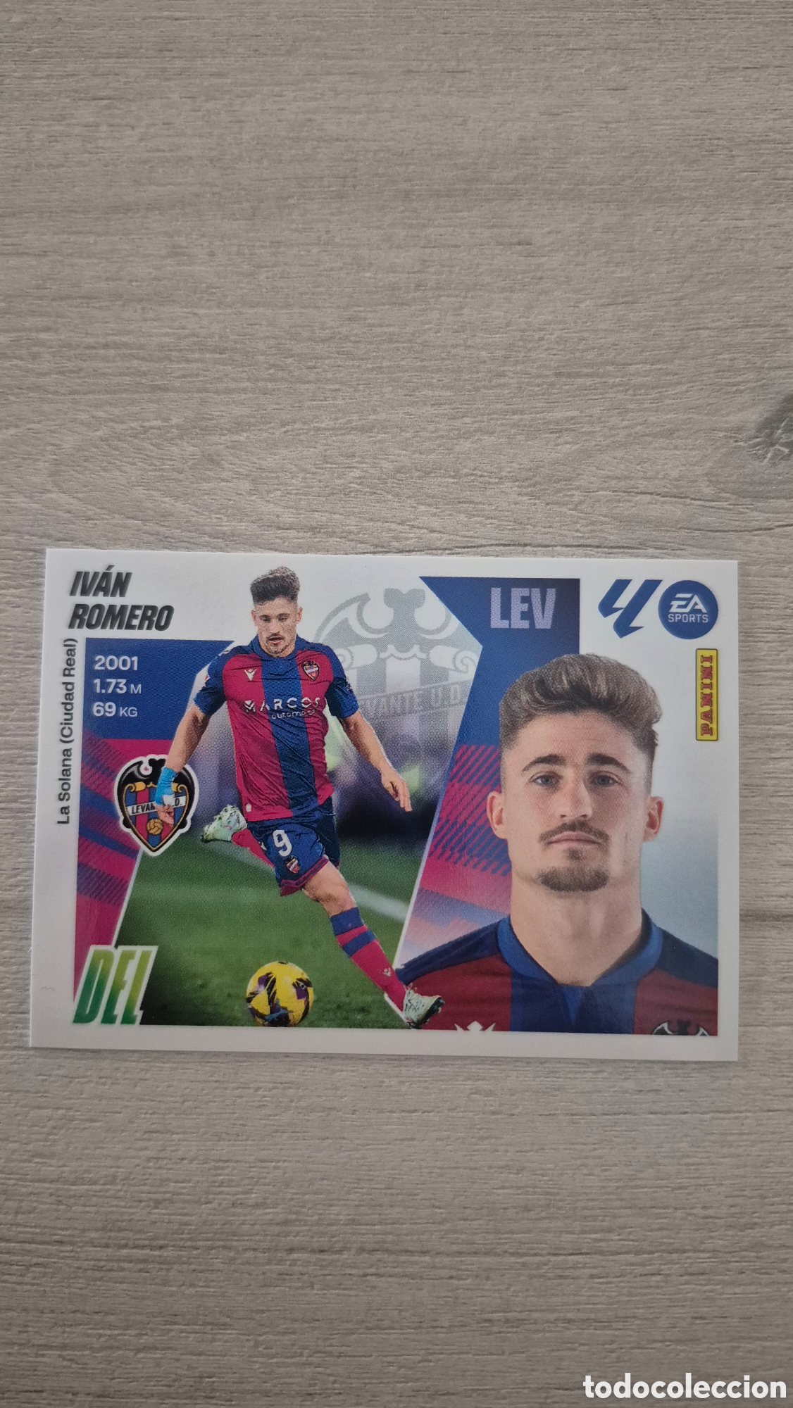 Cromos de F&uacute;tbol: N&deg;17 Levante Ivan Romero Liga Este 25/26