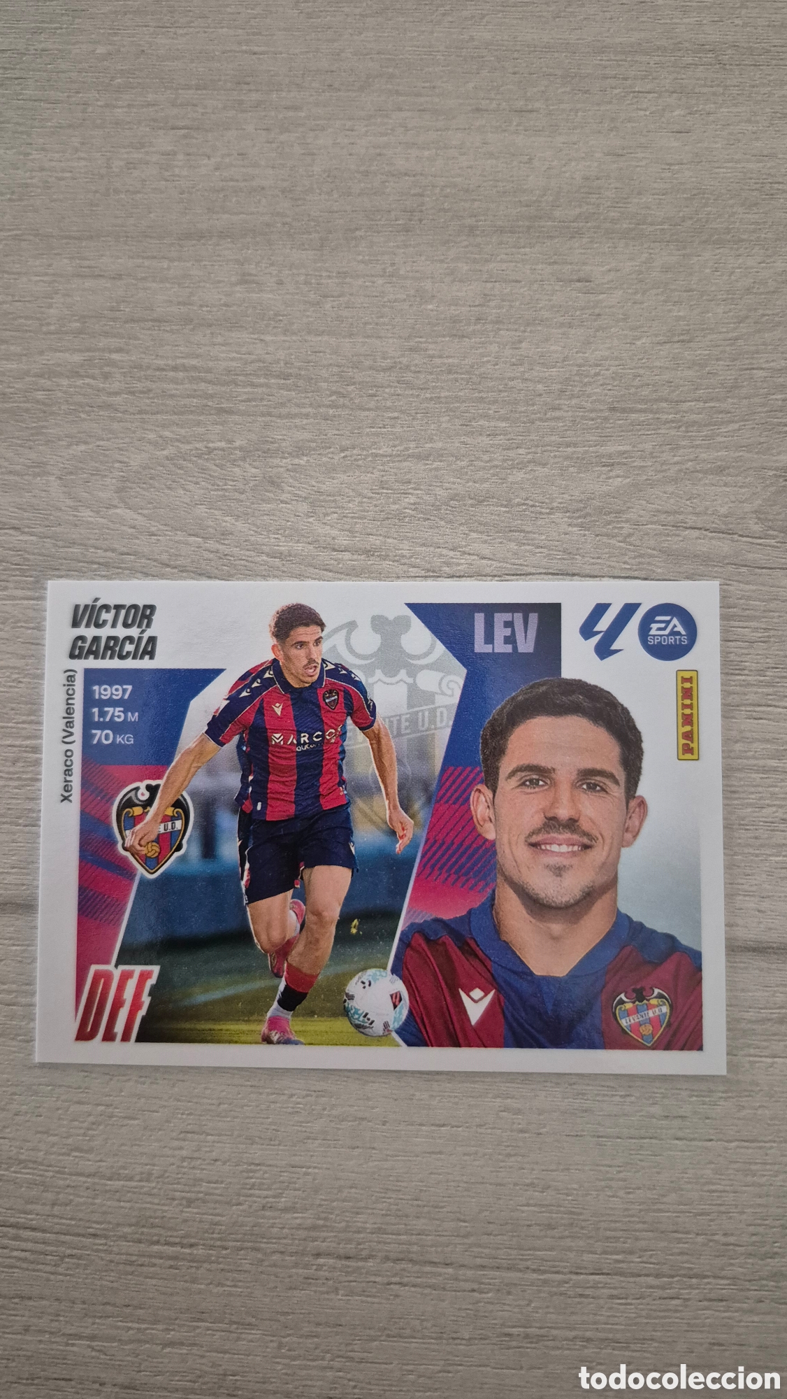 Figurine di Calcio: N&deg;5Bis Levante Victor Garc&iacute;a Liga Este 25/26