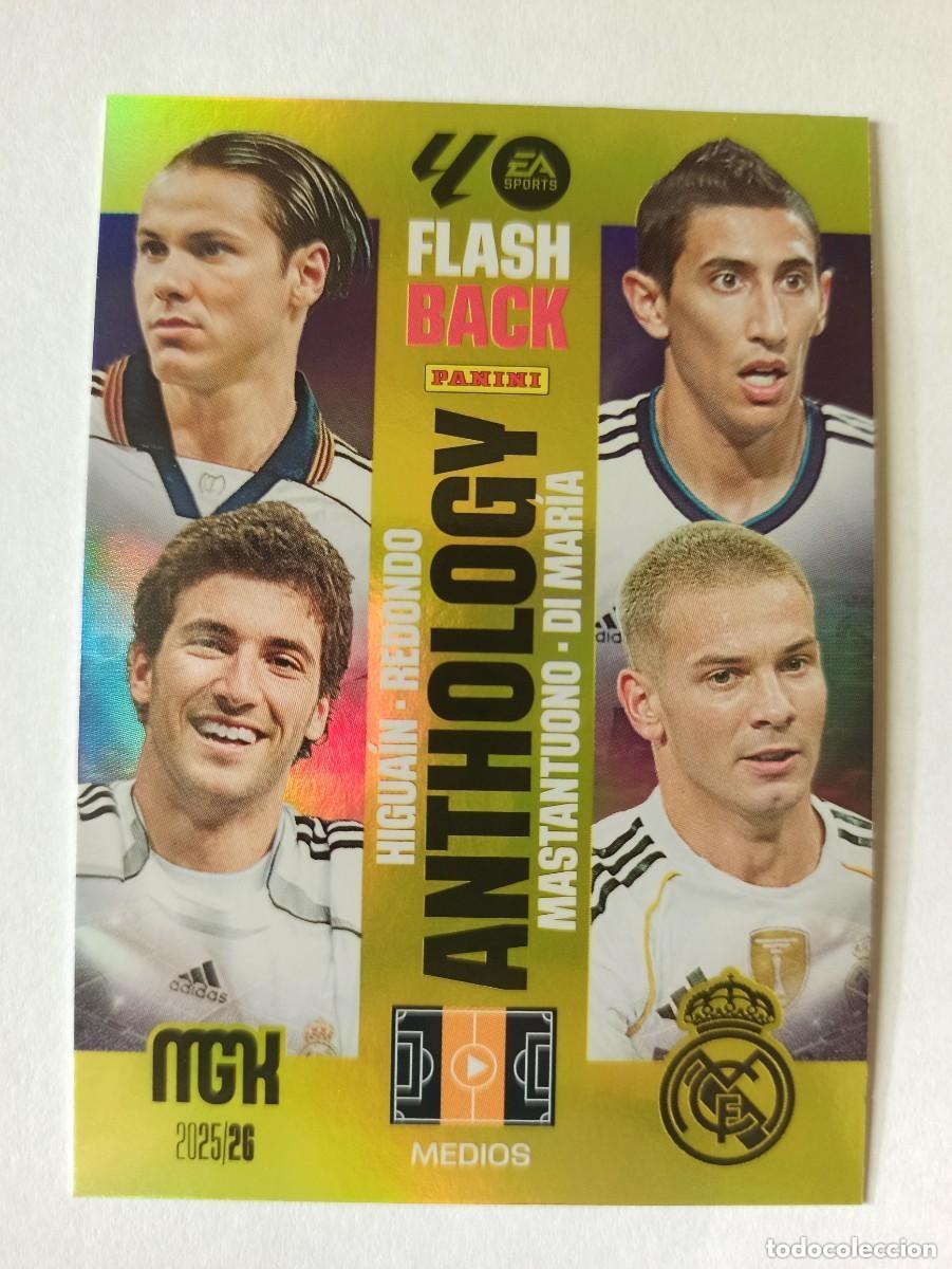 Fu&szlig;ball-Sticker: CARD 519 FLASHBACK ANTHOLOGY ARGENTINA REAL MADRID REDONDO DI MARIA HIGUAIN MASTANTUONO - MEGACRACKS