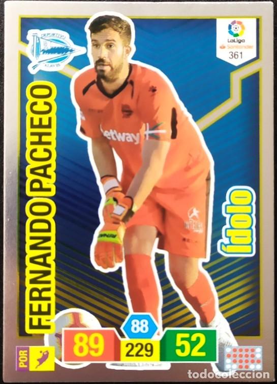 Figurine di Calcio: 361 FERNANDO PACHECO DEPORTIVO ALAVES IDOLO FICHAS ALBUM ADRENALYN 2018 2019 18 19
