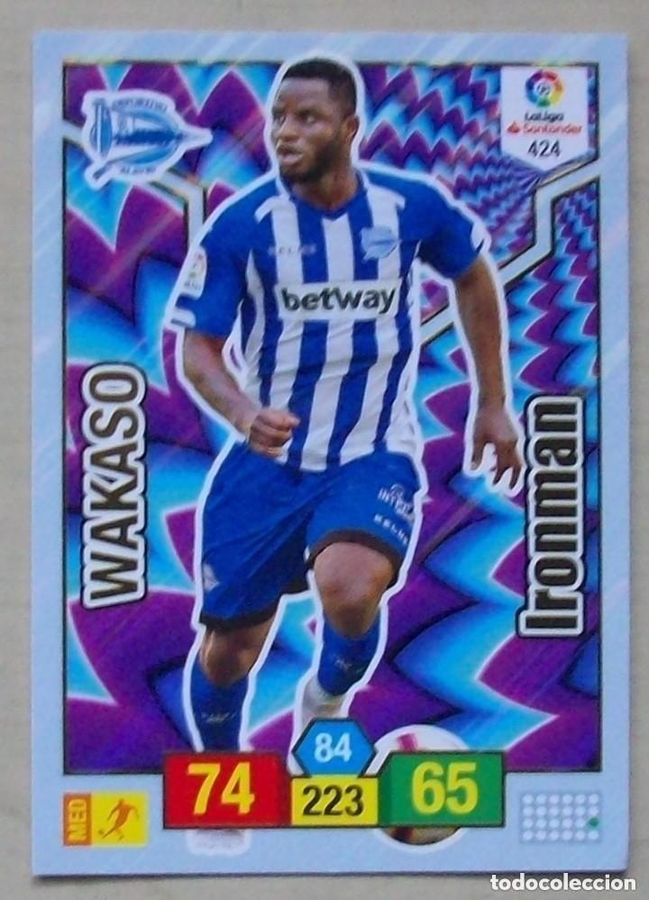 Cromos de f&uacute;tbol: 424 WAKASO DEPORTIVO ALAVES IRONMAN FICHAS ALBUM ADRENALYN 2018 2019 18 19