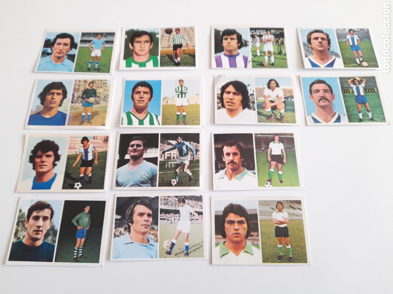 Cromos de F&uacute;tbol: ALBUM LIGA 76/77. FHER. LOTE DE 14 CROMOS DIFERENTES. SIN PEGAR