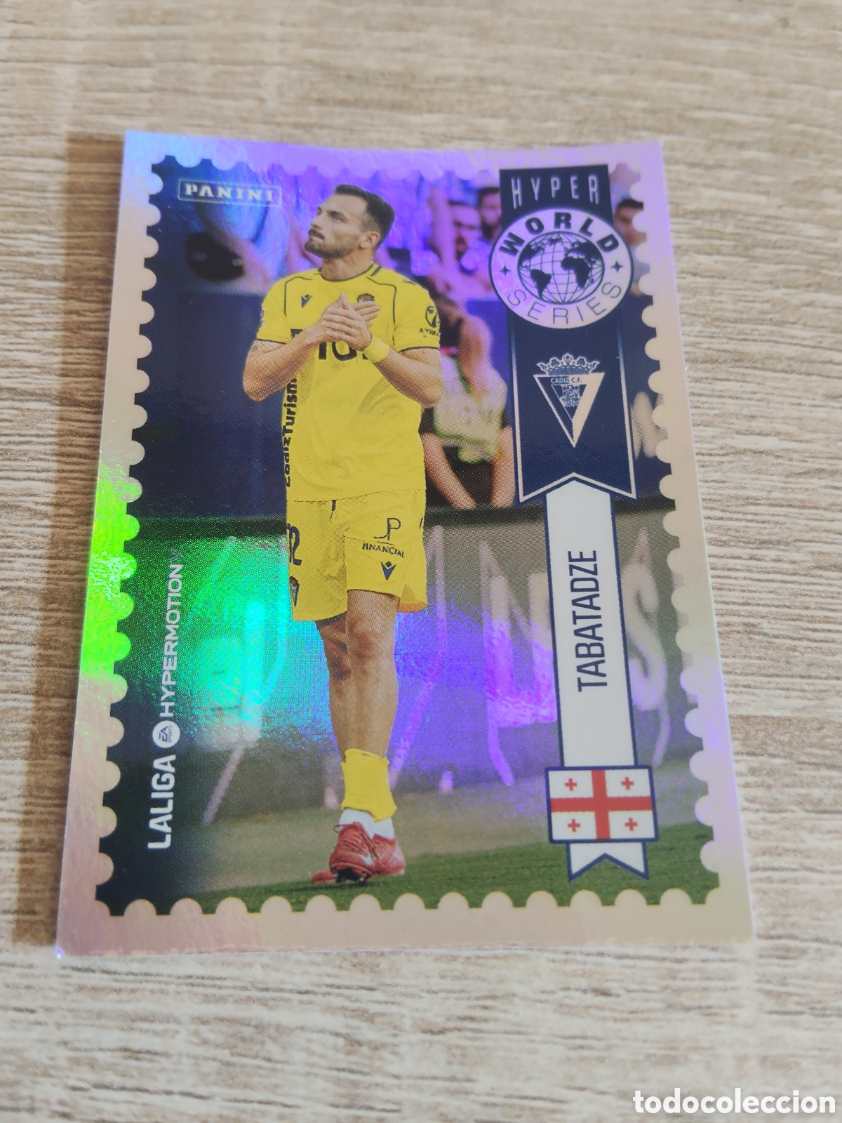 Cromos de f&uacute;tbol: Panini la liga Hypermotion 2025 2026 25 26 453 Tabatadze C&aacute;diz hyper world series