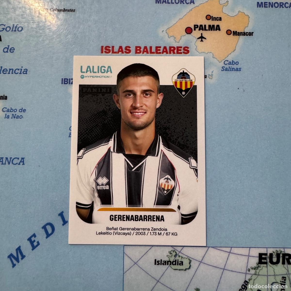 Cromos de f&uacute;tbol: Gerenabarrena n&uacute;mero 107A del Castell&oacute;n cromo liga Hypermotion 25-26 2025-2026