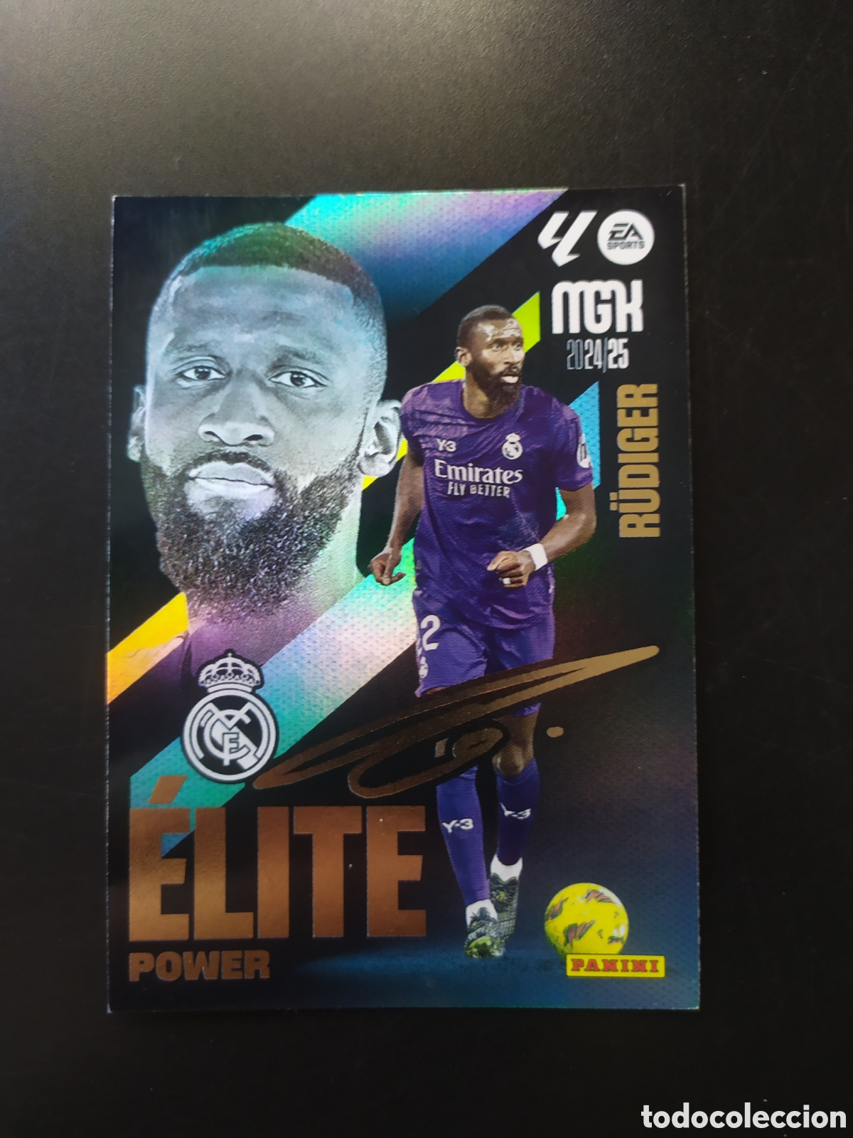 Cartes &agrave; collectionner de Football: Megacracks 2024 2025 24 25 panini Rudiger elite power n&deg; 15 Real Madrid